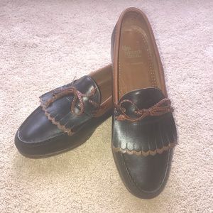 Allen Edmonds Woodstock black and chili  loafer